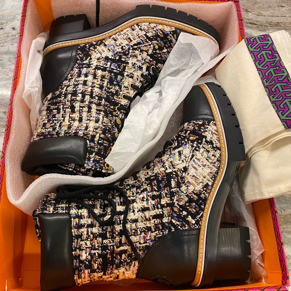 Tory Burch Miller Tweed Boots